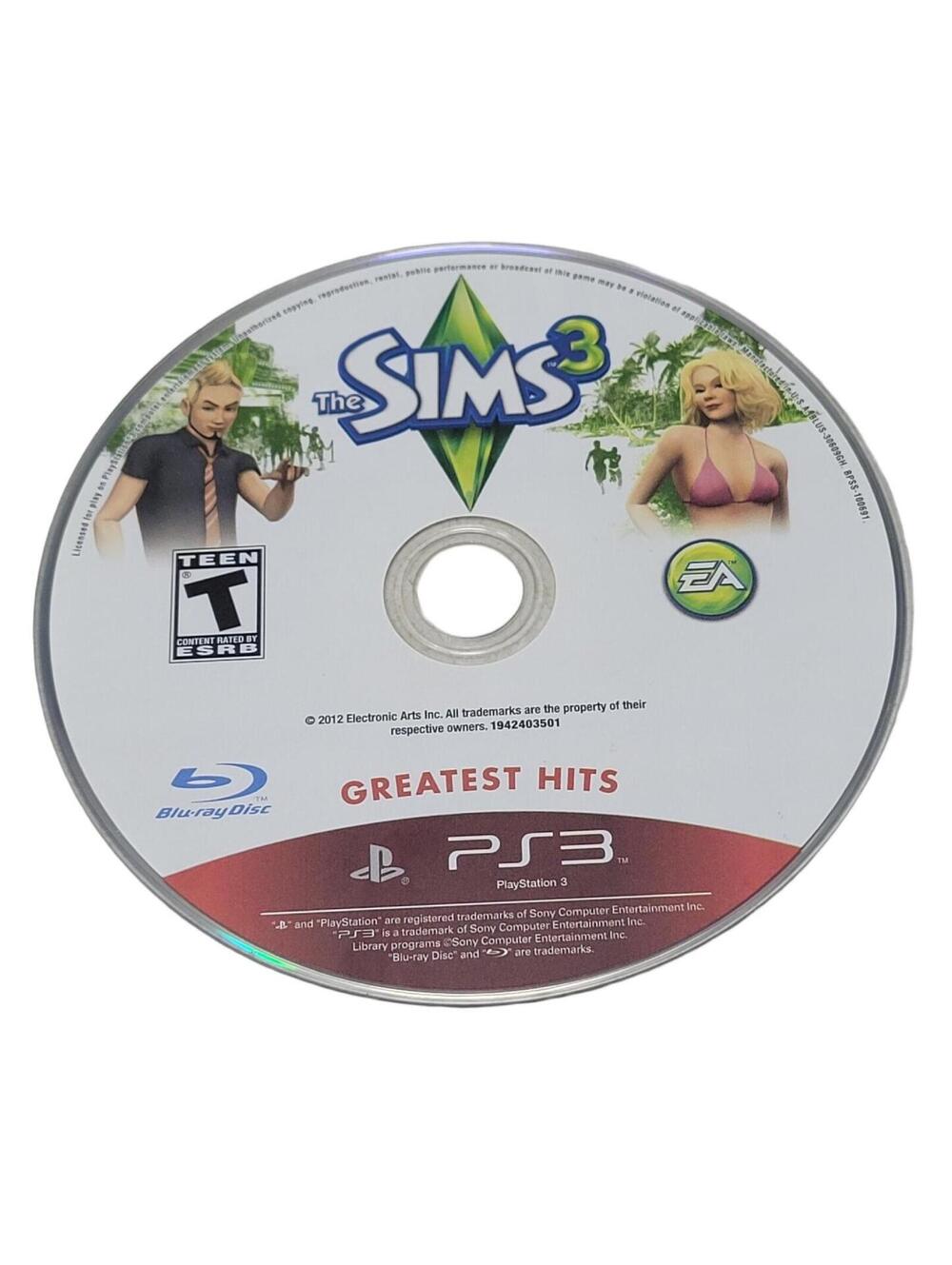 The Sims 3 Greatest Hits (Sony PlayStation 3 PS3)  Disc Only